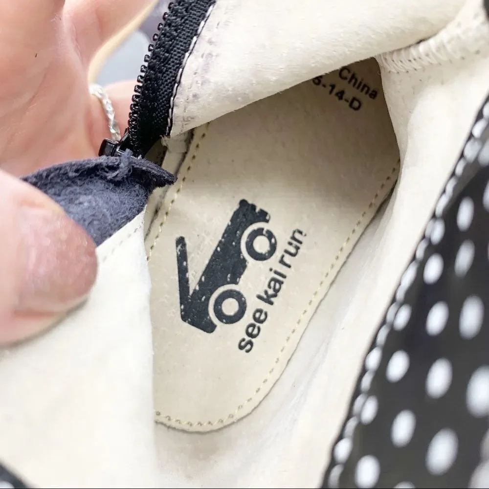 See Kai‎ Run Shelby Toddler Booties w/Heart Detail